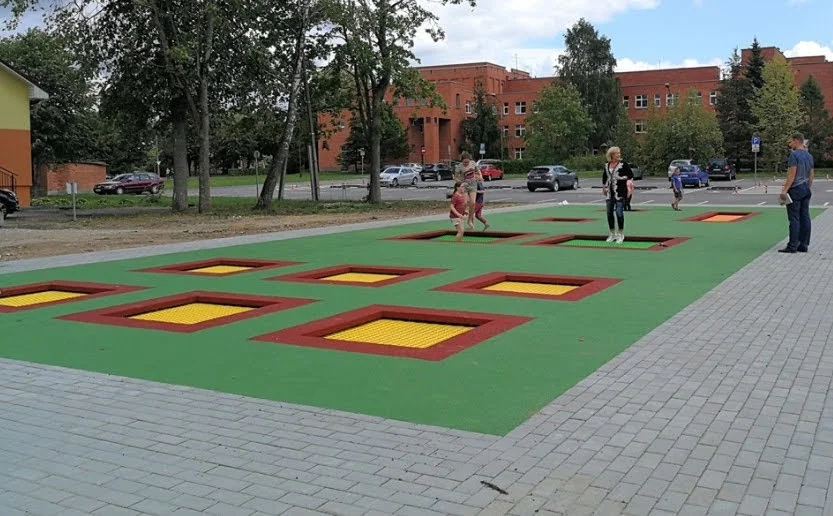 Les parcours de trampolines modulaires